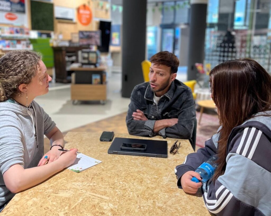 Ace and Jana interviewing Eddy